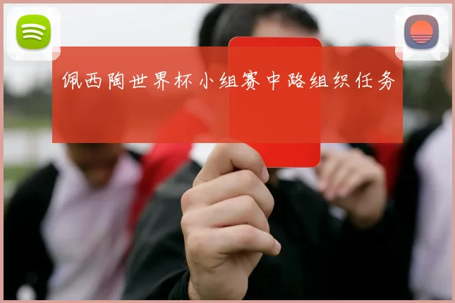 佩西陶世界杯小组赛中路组织任务