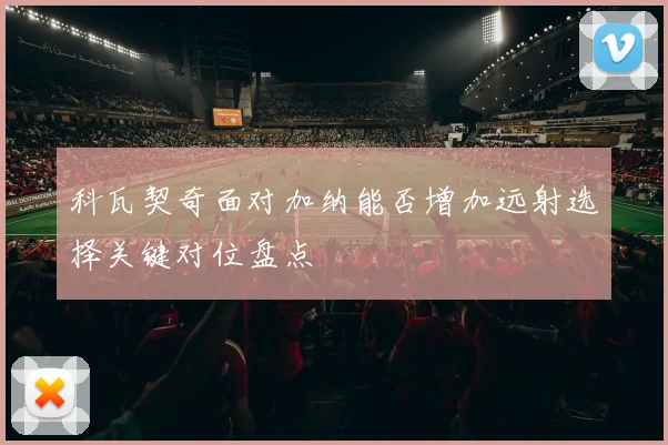 科瓦契奇面对加纳能否增加远射选择关键对位盘点